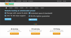 Desktop Screenshot of hostspacer.com